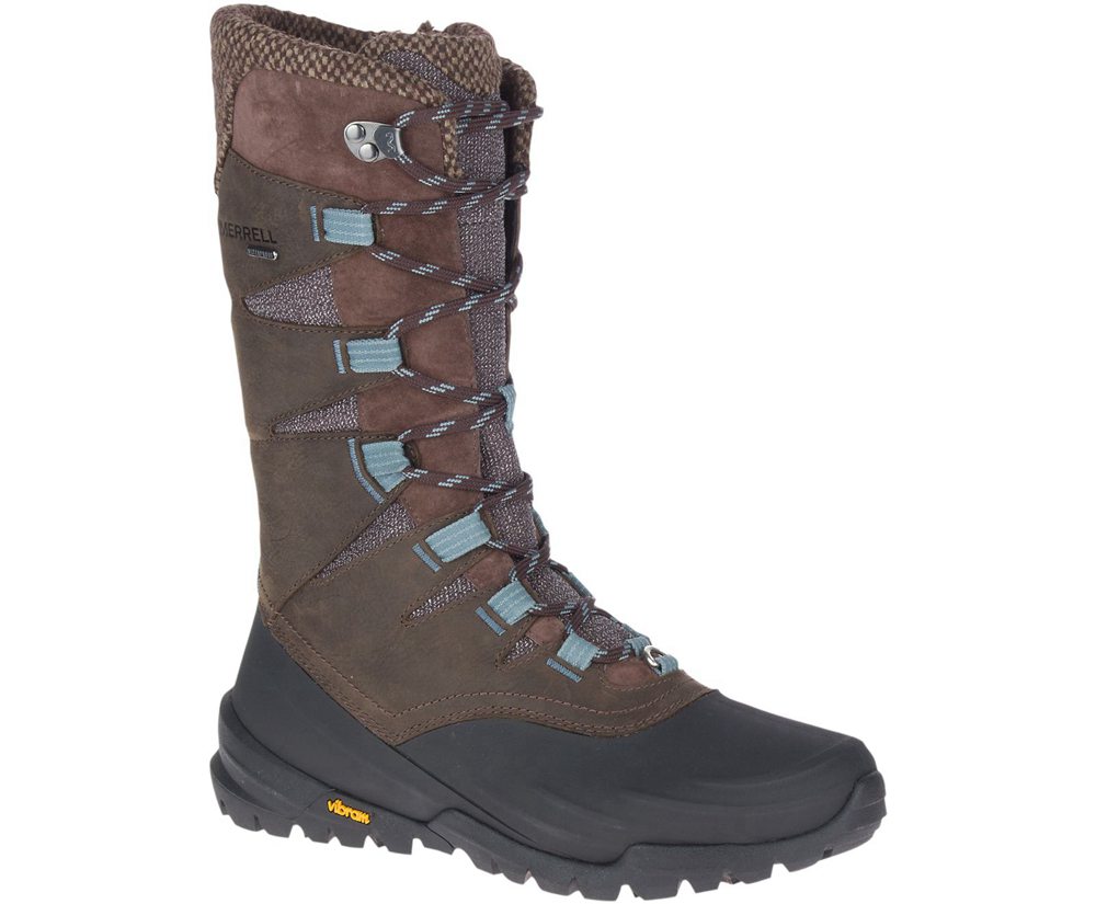 Merrell Boots Brown - Thermo Aurora 2 Tall Shell Waterproof - Womens 74LXWCAHN